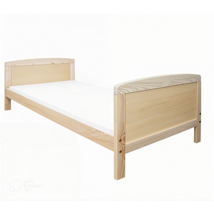 Priedes koka bērnu gulta 140*70 cm 