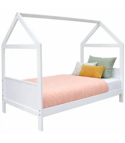 Bērnu gulta - mājiņa ar barjeru 160 x 70 cm