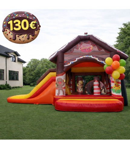 Jauna piepūšamā atrakcija Cepumu namiņš