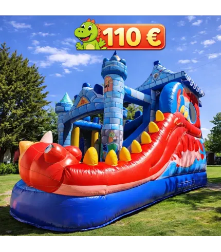 Aizraujoša piepūšamā atrakcija "Pūķītis"