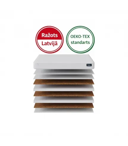 120 x 60 x 10cm  matracis Lullaby ar noņemamu pārvalciņu