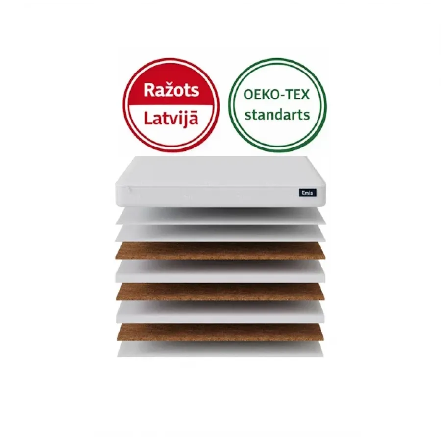 120 x 60 x 10cm  matracis Lullaby ar noņemamu pārvalciņu