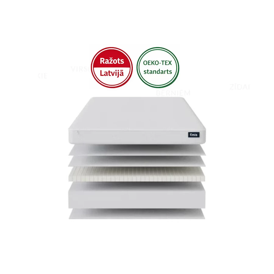 160 x 80 x 10cm  matracis Mimi ar noņemamu pārvalciņu