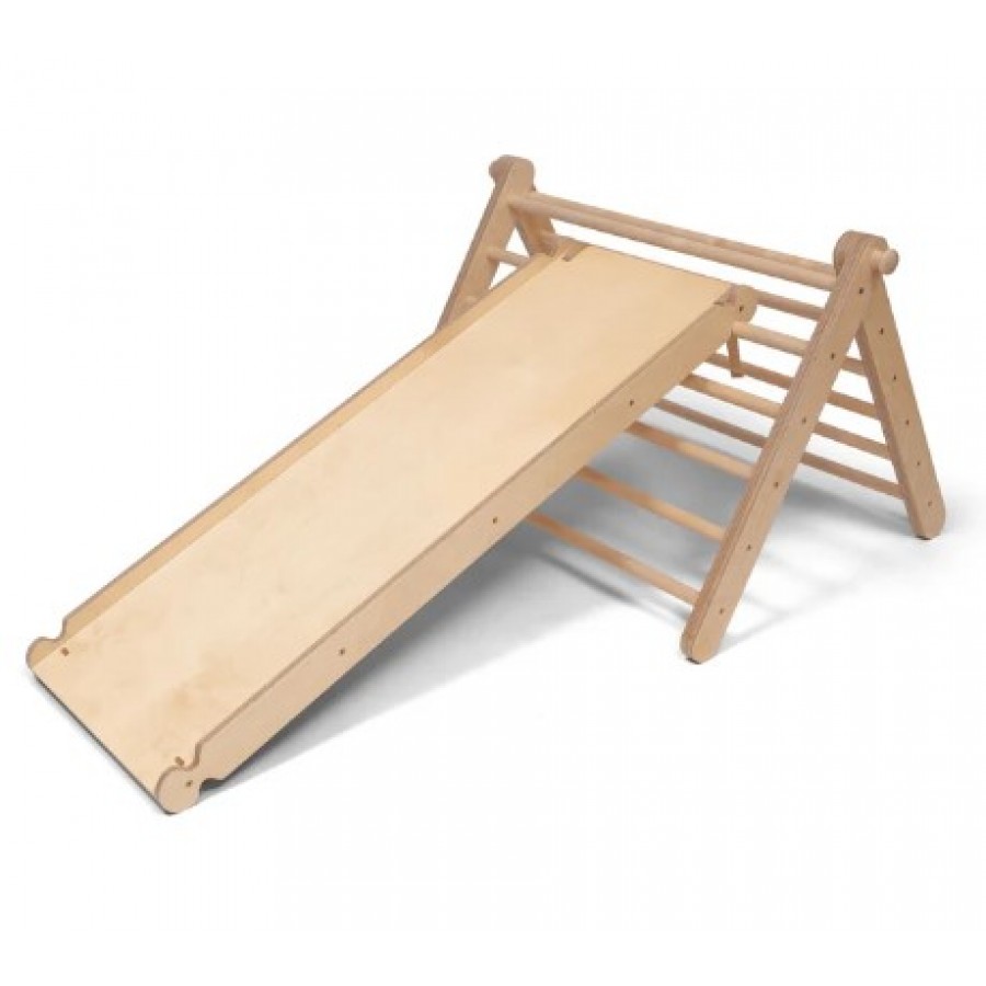 Ette Tette 2 posmu kāpelēšanas trijstūris +1gb slidkalniņs vai kāpšanas rampa.