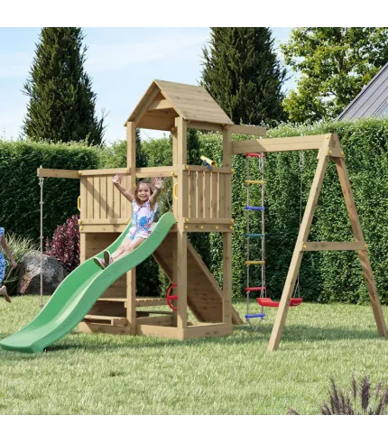 Bērnu rotaļu laukums - Fungoo Funny3 - kompakts un daudzfunkcionāls