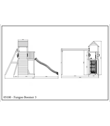 Boomer daudzfunkcionāls rotaļu laukums