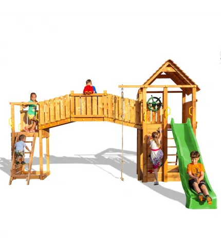 Premium liela izmēra rotaļu laukums FORTRESS TIPTOP Rainbow