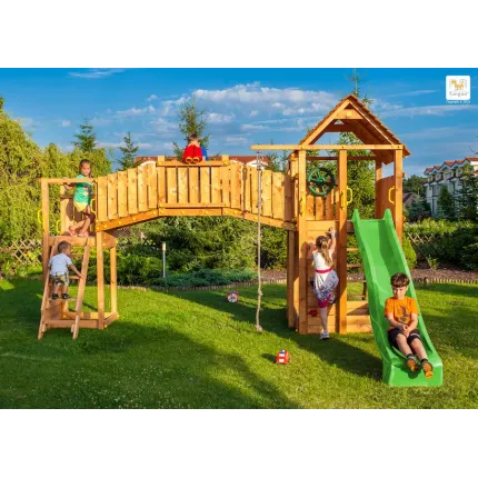 Premium liela izmēra rotaļu laukums FORTRESS TIPTOP Rainbow
