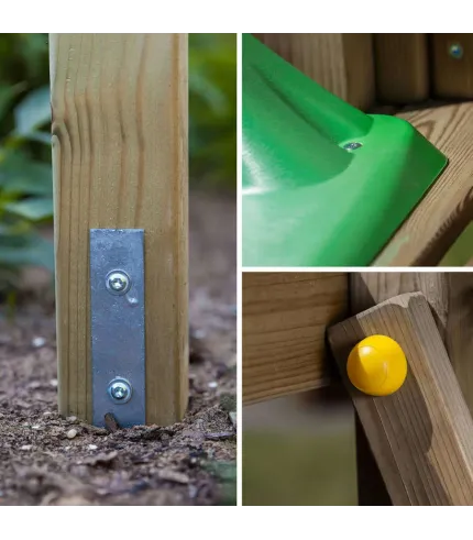 Premium liela izmēra rotaļu laukums FORTRESS TIPTOP Rainbow