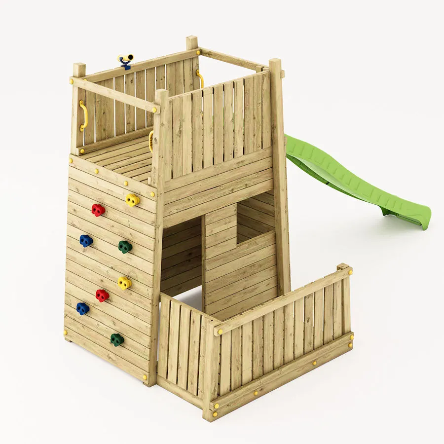 RESORT daudzfunkcionāls rotaļu laukums, kas paredzēts aktīvai un drošai bērnu atpūtai.