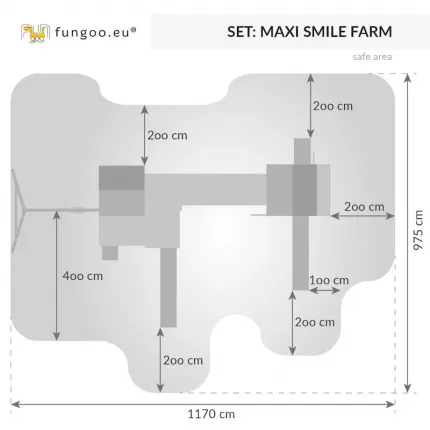 Liela izmēra rotaļu laukums SMILE FARM