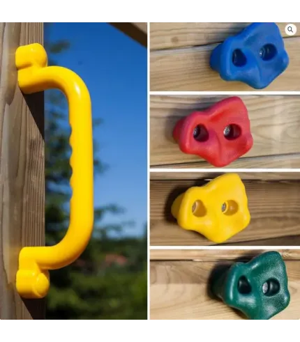 Koka rotaļu laukums Fleppi ar slidkalniņu un šūpolēm