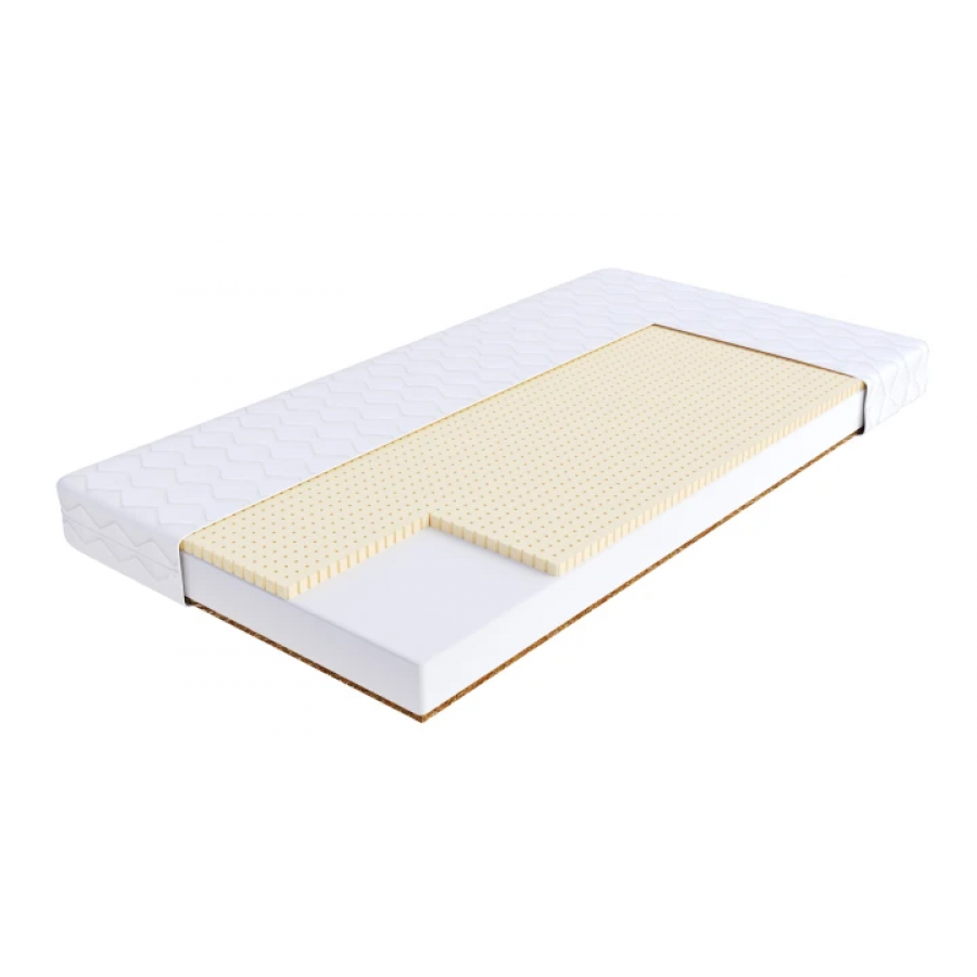 180x90x10cm - antibakteriāls, divpusīgs matracis Softcord Silver