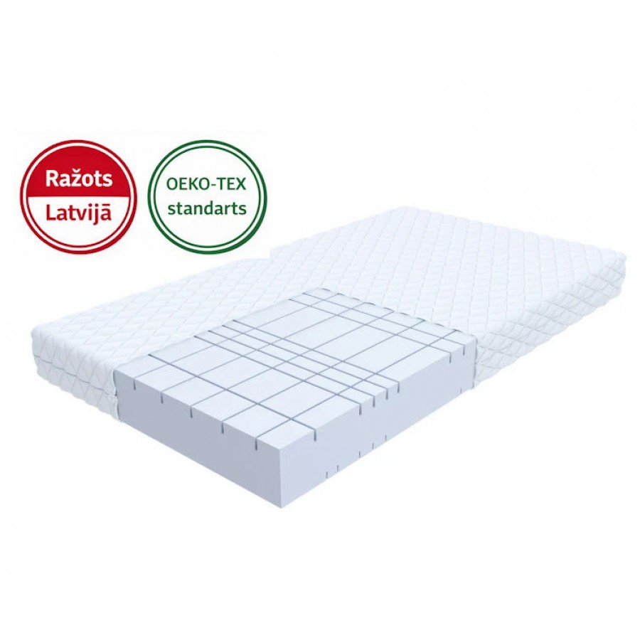 140 x 70 x 9cm Latvijā ražots bērnu matracis SILVER