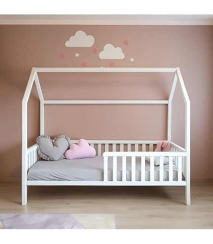 Latvijā ražota bērnu gulta 160x80cm ( balta)