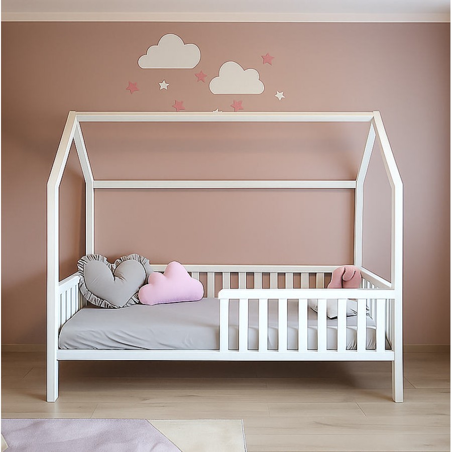 Latvijā ražota bērnu gulta 160x80cm ( balta)