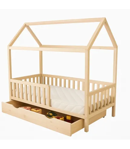 Latvijā ražota bērnu masīvkoka gulta 180 x 90 cm