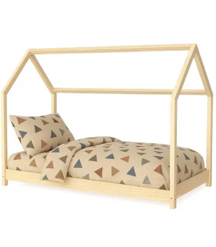 160x80cm - Skandināvu dizaina bērnu gulta - mājiņa