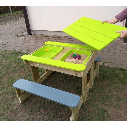 Piknika galdiņš - smilšukaste