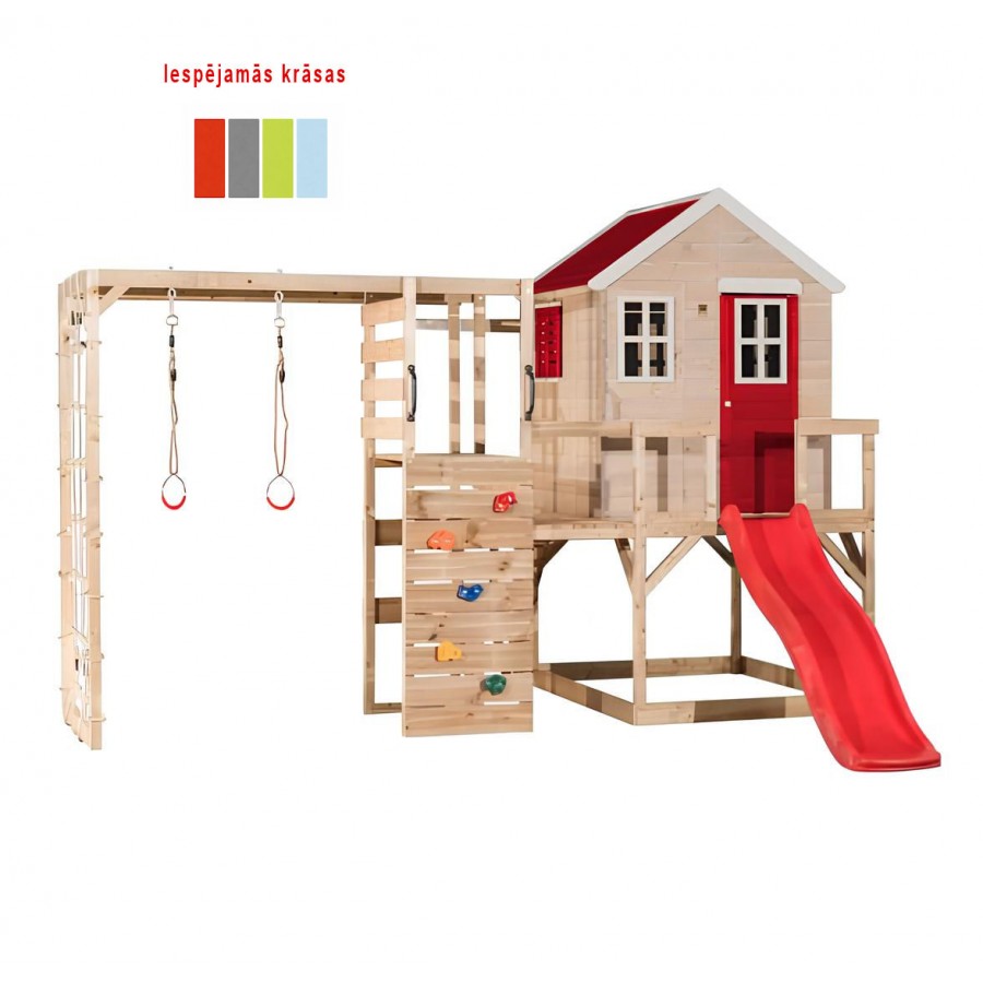 Rotaļu laukums (pelēks, sarkans vai zaļš, zils)