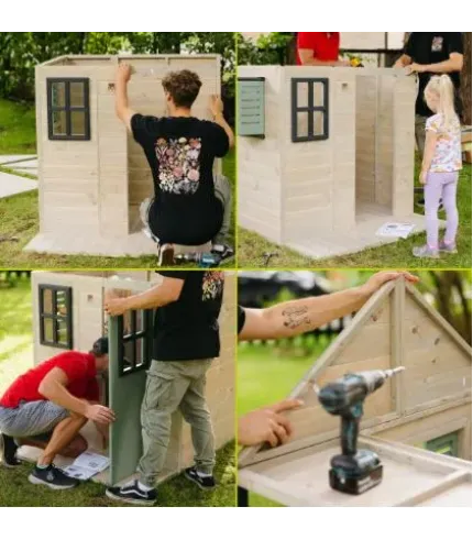 Bērnu rotaļu namiņš pasteļtoņos