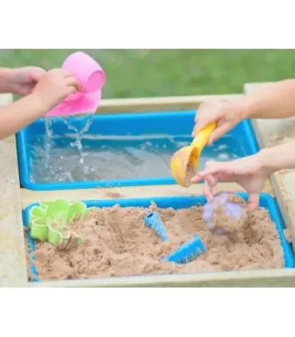 Dabīga koka piknika galdiņš - smilšukaste