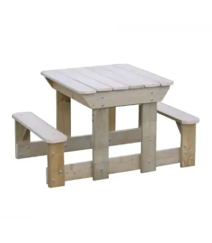 Dabīga koka piknika galdiņš - smilšukaste